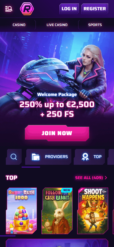 Roby Casino Mobile screenshot